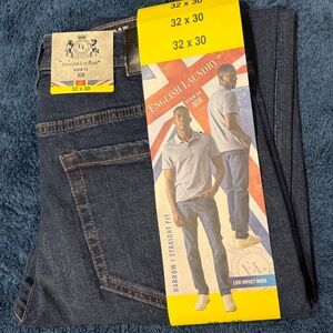English Laundry Men’s Straight Fit Navy Blue Jeans